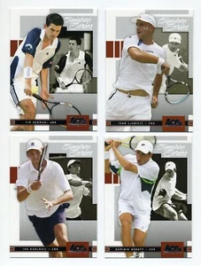 2005 Ace Signature - 4 Tennis Cards Lot - Henman Ljubic Karlovic Hrbaty - Bild 1 von 1