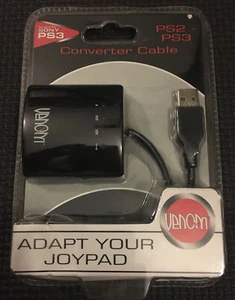 SONY PLAYSTATION 3 USB CONVERTER CABLE PS2 to PS3 CONTROLLER ADAPTER RARE SEALED - Picture 1 of 2
