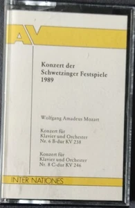 WOLFGANG AMADEUS MOZART Konzert fur Klavier und Orchester KV 238 246 Cassette 89 - Picture 1 of 1