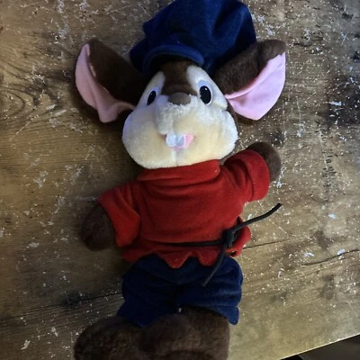 Muñeca de peluche vintage 1989 Fievel Goes West An American Tail 15" ratón Sears medieval Foto 1 de 3