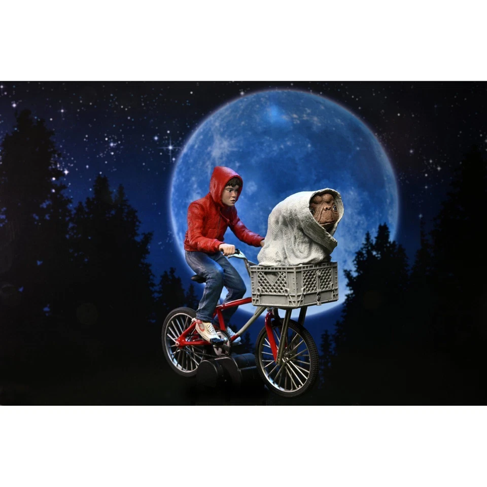 NECA E.T The Extra-Terrestrial 40th Anniversary Elliott and E.T. on Bicycle