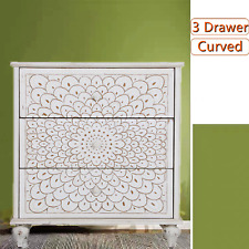 Accent Storage Cabinet with 3 Drawers Chest for Living Room Entryway Cabinet