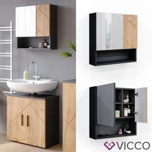 Spiegelschrank Badspiegel Wandspiegel Irma Spiegel Badezimmer Anthrazit Vicco - Bild 1 von 7