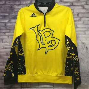 Adidas Youth Long Beach State Jackrabbits 1/4 Zip Pullover Jacket SzYM SnoopDog - Picture 1 of 4