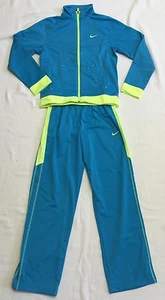 Girls Turquoise And Bright Lime Green Track Suit By Nike Sz L NWOT - Picture 1 of 12