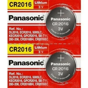2 x PANASONIC CR 2016 CR2016 CR 2016 LITHIUM COIN CELL Button Battery Exp 2035 - Picture 1 of 7