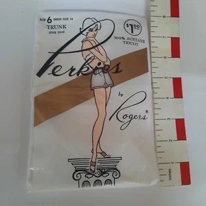VTG Perkies by Rogers Panties 100% Acetate Tricot size 6 Dress size 14 - Picture 1 of 2
