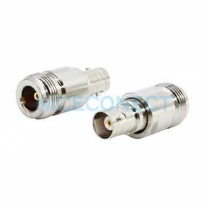 1x Adaptador Conector Coaxial Recto Jack Hembra Tipo N a Conector Hembra BNC Nuevo - Imagen 1 de 4