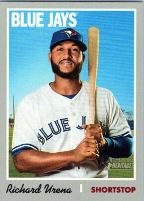 2019 Topps Heritage #243 Richard Urena Toronto Blue Jays - Image 1 of 2