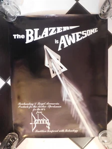 1980s BOHNING ARCHERY BLAZER BROADHEAD IS AWESOME POSTER - Picture 1 of 6