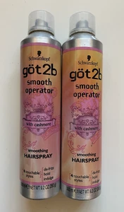 Schwarzkopf Got2b Smooth Operator Smoothing Hair Spray With Cashmere 9.2 oz 2X - Picture 1 of 2