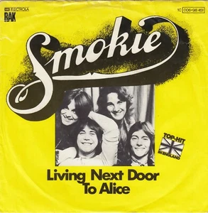 SMOKIE LIVING NEXT DOOR TO ALICE / FUN TO YOU 1976 RECORD GERMANY 7" PS - Picture 1 of 4
