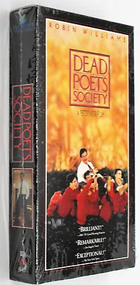 DEAD POETS SOCIETY New Sealed VHS Robin Williams Classic O Captain My Captain CC - Image 1 of 4