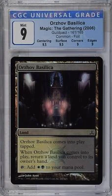 ORZHOV BASILICA Guildpact Foil C CGC 9 Q++ MTG [Nostalgium] - Image 1 of 2