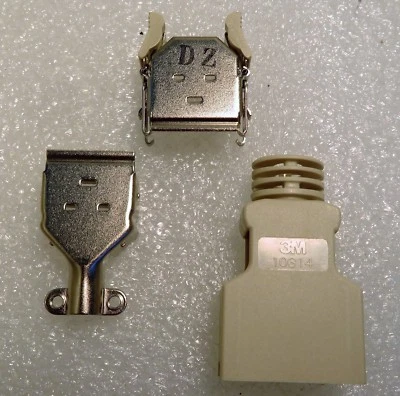 MMM10314-3210-000 3M 14 PINES CARCASA ENCHUFE BLINDADO BLOQUEO PARA CABLE Foto 1 de 4