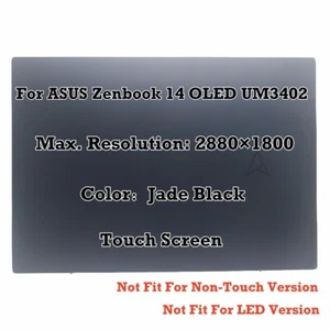 14" 2.8K IPS For ASUS Zenbook 14 OLED UM3402 LCD Screen Display Complete Touch - Picture 1 of 11