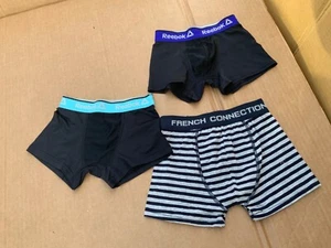 3 xReebok Performance Boys  Boxer Trunks Shorts 5-7 Years New Stretch - Picture 1 of 2