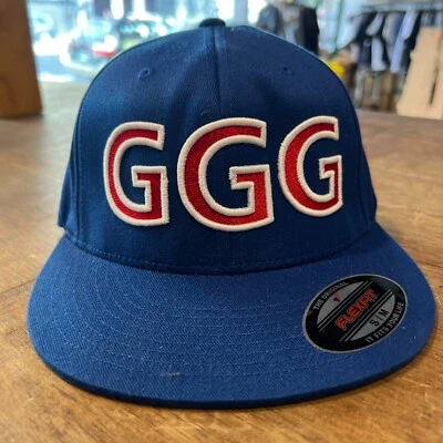 Triple G Gennady Golovkin Blue Hat White & Red GGG Hat MIDDLEWEIGHT CHAMPION - Image 1 of 3