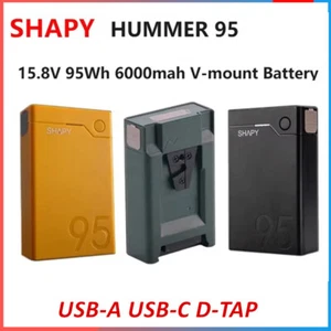 SHAPY HUMMER 95 15.8V 95Wh 6000mah V-mount Battery V-Locking USB-A USB-C D-TAP - Picture 1 of 9