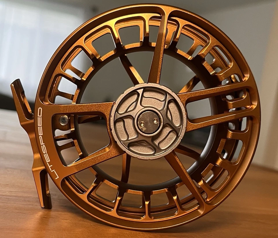 CARRETE DE PESCA CON MOSCA LAMSON LITESPEED F -5+ EN WHISKY, NUEVO, SIN REGISTRAR Foto 1 de 4