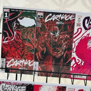 Carnage 3-6 8-13 16 & Black White Blood 1-2 Lot Marvel 2016 Del Mundo Key - Picture 1 of 6