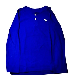 Abercrombie & Fitch Kids Royal Blue Long Sleeve Shirt - 5/6 - Picture 1 of 4