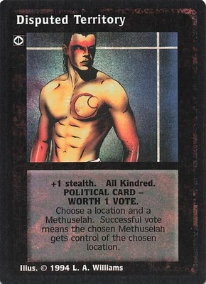 Disputed Territory - Jyhad Deckmaster V:TES Trading Card 1994 - Image 1 of 2