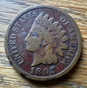 1893 COLOR Indian Head Cent Penny Nice - Picture 1 of 3