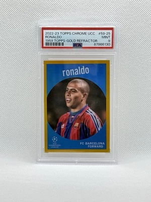 Ronaldo 2022-23 Topps UEFA Club Competition 1959 Gold /50 PSA 9 #59-25 - Image 1 of 2