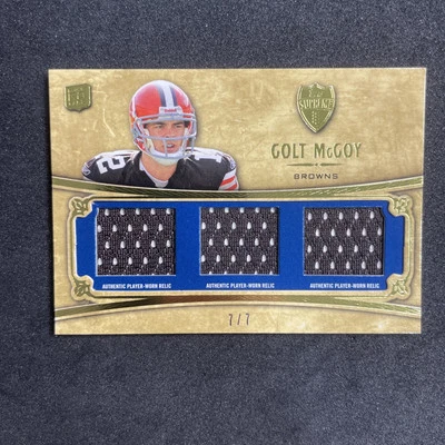 2010 Topps Supreme Triple Relics 7/7 Colt McCoy #SRTR-CMC Rookie RC - Image 1 of 4