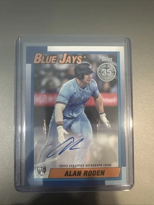 2025 Topps Update Alan Roden RC Auto 1990 Topps Autograph On Card #90AU-ARO - Image 1 of 3