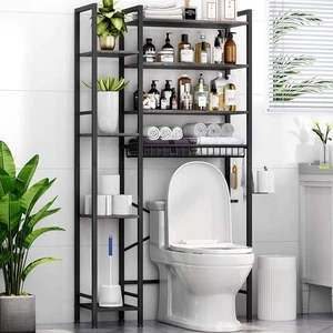 8-Tier Over The Toilet Storage with Side Rack, Over Toilet Storage Rack with ... - Picture 1 of 9
