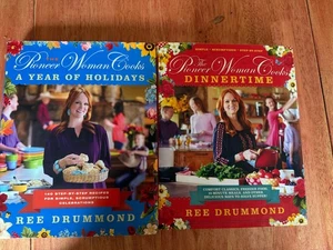 Lot of 2 Pioneer Woman Cookbooks Ree Drummond  Hardback books EUC - Picture 1 of 4