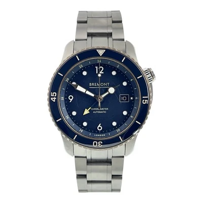 Bremont Project Possible Titanium Blue Dial Date 43mm Automatic Men's Watch - Image 1 of 4