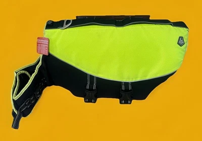 Arcadia Trail Dog High Visibility Yellow Flotation Life Jacket Aid Size XXL New - Image 1 of 3