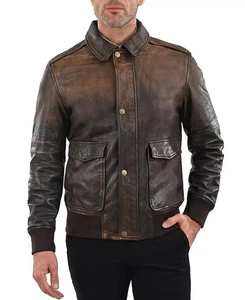Giacca Bomber Uomo Frye - Marrone/Beige Small - Foto 1 di 3