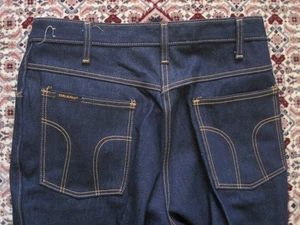 Old Vintage DICKIES Dark Denim Blue Jeans Size 33 x 30-Never Worn - Picture 1 of 12