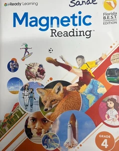 4th Grade 4 Magnetic Reading Florida BEST Standards Student Edition I-Ready - Picture 1 of 1