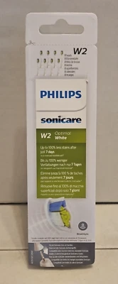 Cabezales de cepillo de repuesto Phillips Sonicare W2 Optimal White HX6068 - Paquete de 8 Foto 1 de 4