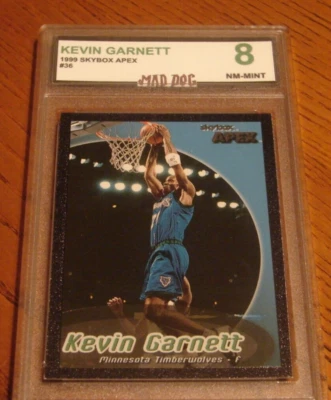 KEVIN GARNETT---1999 SKYBOX APEX--Mint 8---TIMBERWOLVES---MAD DOG---#36 - Image 1 of 2