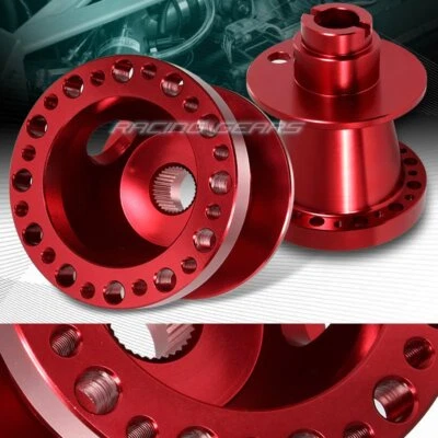KIT ADAPTADOR BUJE VOLANTE 6 ORIFICIOS ALUMINIO ROJO T6061 APTO 92-95 HONDA CIVIC Foto 1 de 3