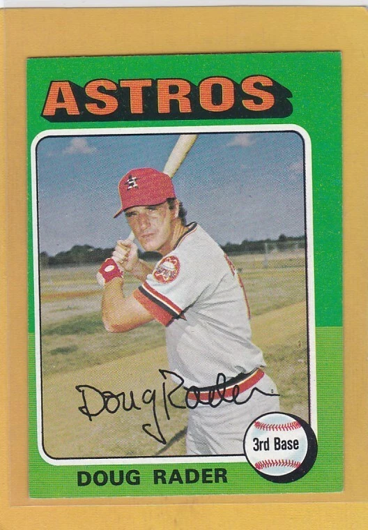 1975 TOPPS BASEBALL MINI DOUG RADER #165 ASTROS EX+ *88906 - Image 1 of 1