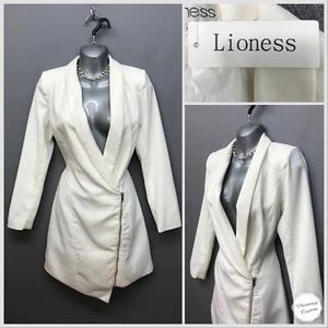 NEW Lioness White Zip Front Blazer Dress XS Elegant Stylish - Picture 1 of 12
