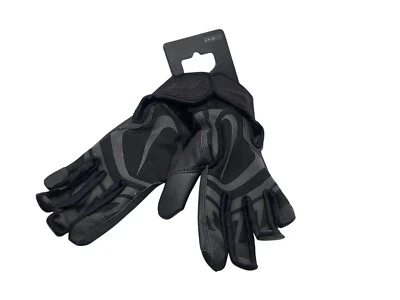 Nike Alpha Huarache Edge Youth Baseball Batting Gloves S/P Black Synthetic - Image 1 of 4