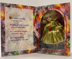 Marie Osmond Porcelain Greeting Card Doll, Christmas 1995 -- NRFB - Picture 1 of 3