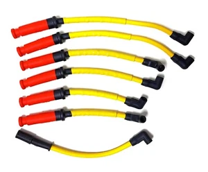 Cherokee 4.0L 87-90 High Performance 10 mm Yellow Spark Plug Wire Set 28418Y - Picture 1 of 2