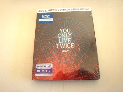 You Only Live Twice  *Steelbook* Brand New*Only Best Buy* (Blu-ray) Sean Connery Foto 1 de 4
