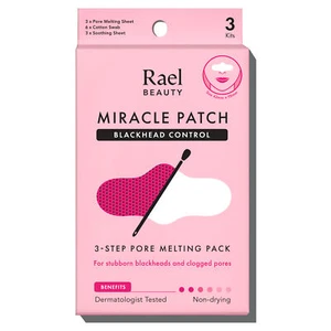 Rael Blackhead Remover, Miracle Patch - Pore & Nose Melting Sheet (3 Count) - Picture 1 of 6