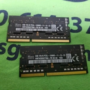SK Hynix 2 x 2GB (4GB Kit) DDR3 | PC3L-12800S | 1600MHz Apple Mac Laptop Memory - Picture 1 of 1