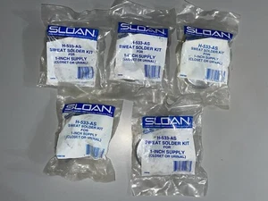 5 NEW Sloan H-533-AS Sweat Solder Kit for 1" Supply   *FREE SHIPPING* - Picture 1 of 6